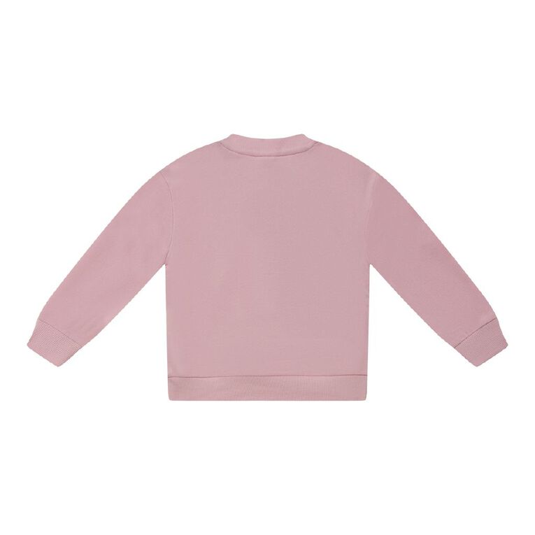 Young Original Babies' Crew Boucle Sweatshirt, Pink Light, hi-res