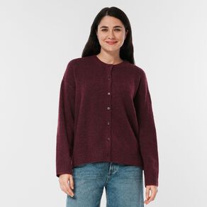 H&H Women's Cosy Oversized Crew Cardigan