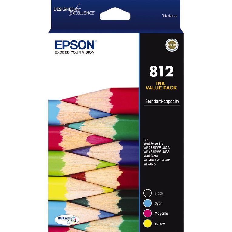 Epson Ink 812 Value 4 Pack (300 Pages), , hi-res