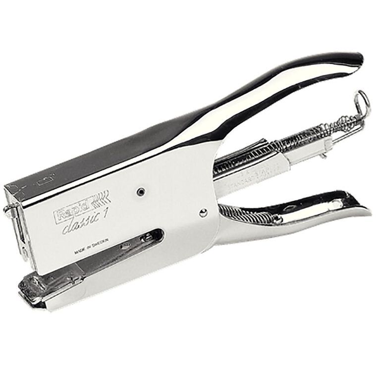Rapid Classic 1 Plier Stapler Silver 50 Sheet, , hi-res