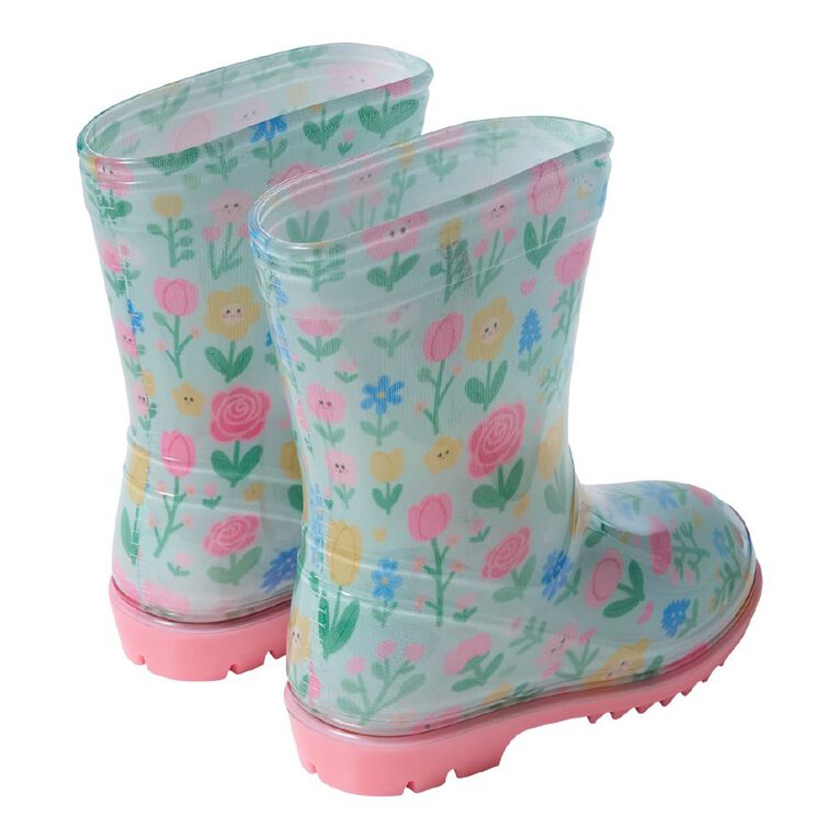 Young Original Junior Kids' PVC Printed Gumboots, Multi-Coloured, hi-res