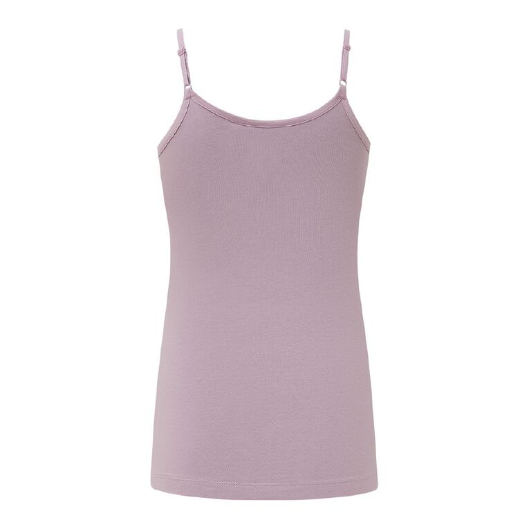 H&H Women's Stretch Fit Shelf Bra Singlet, Purple Light, hi-res