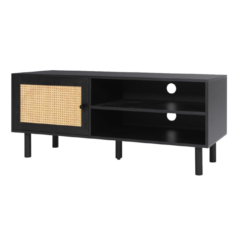 Living & Co Malta Entertainment Unit Black, , hi-res
