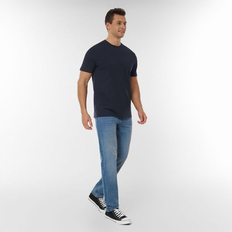 H&H Men's Regular Fit Pocket Tee, Blue Dark, hi-res