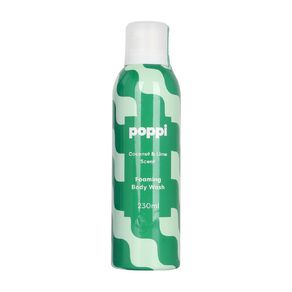 poppi foaming body wash coconut and lime 230ml