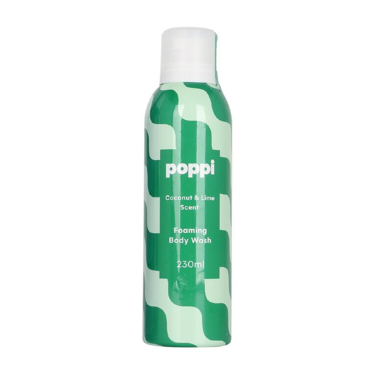Poppi Foaming Body Wash Coconut And Lime 230ml, , hi-res