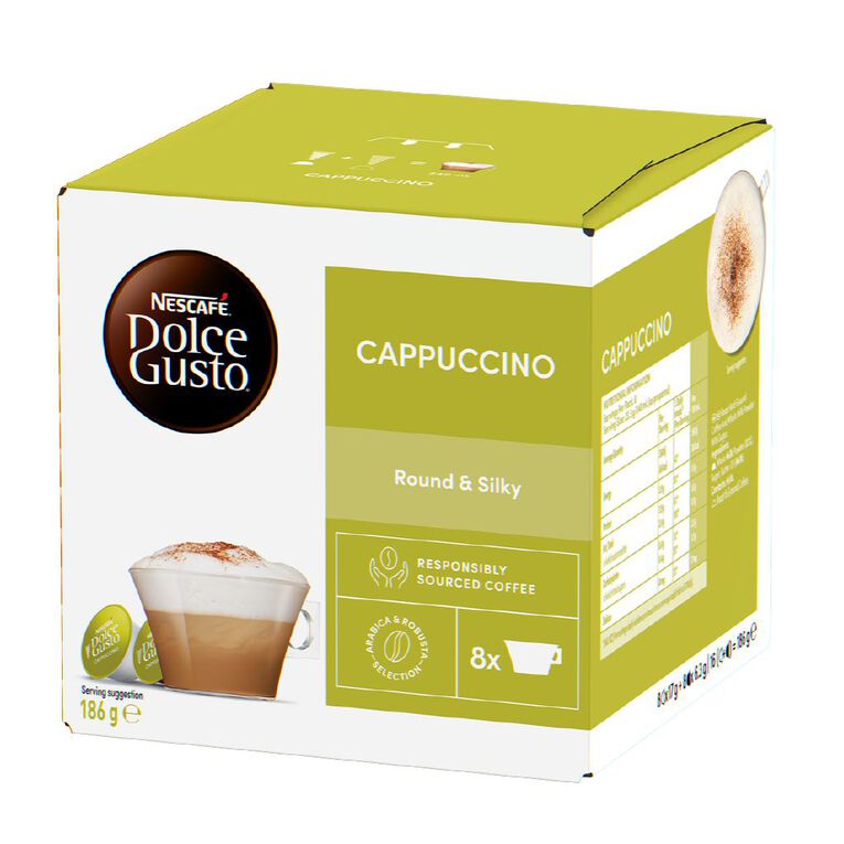 Nescafe Dolce Gusto Coffee Pods Cappuccino 16 Pack, , hi-res