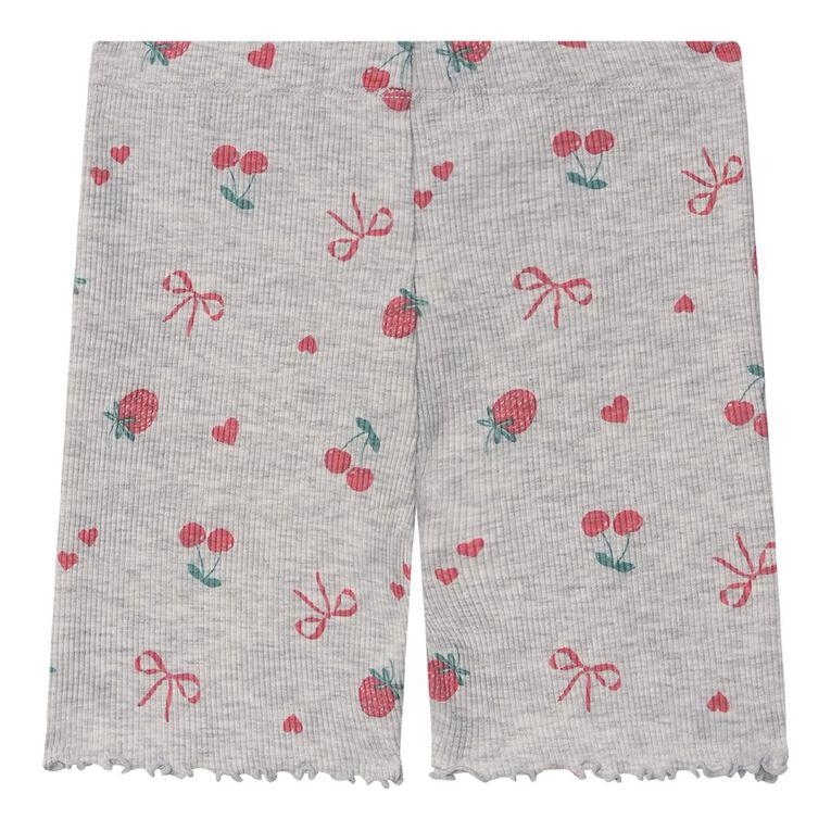 Young Original All Over Print Rib Bike Shorts, Grey Light, hi-res