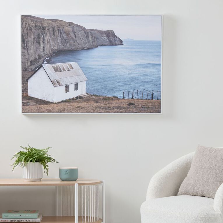 Living & Co Coast Framed Canvas 100cm x 70cm, , hi-res