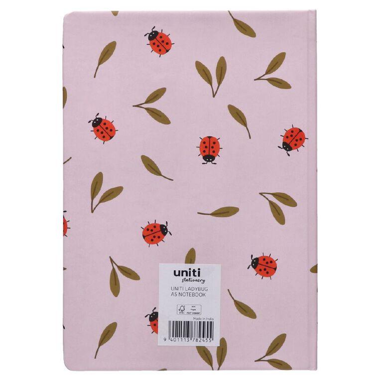 Uniti Stationery Ladybug A5 Notebook, , hi-res