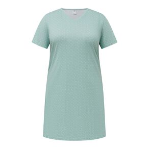 H&H Women's Plus V-Neck Tee Nightie