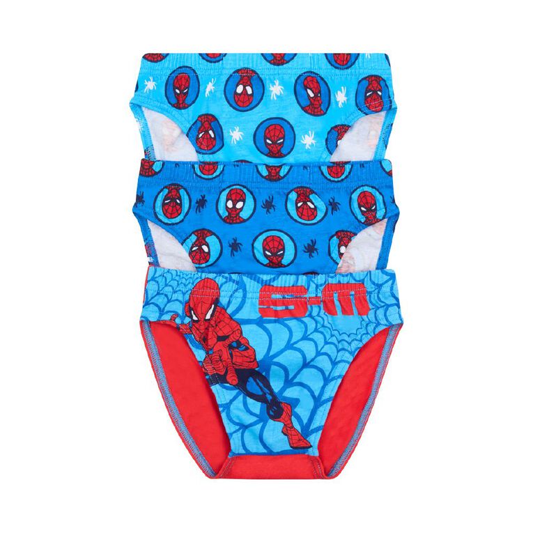 Spider-Man Boys' Briefs 3 Pack, Blue, hi-res