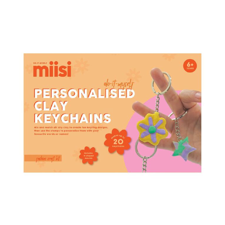 Miisi Air Dry Clay Keyrings The Warehouse