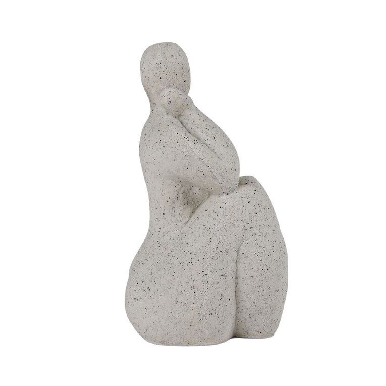 Living & Co Resin Decor Thinking Statue, , hi-res