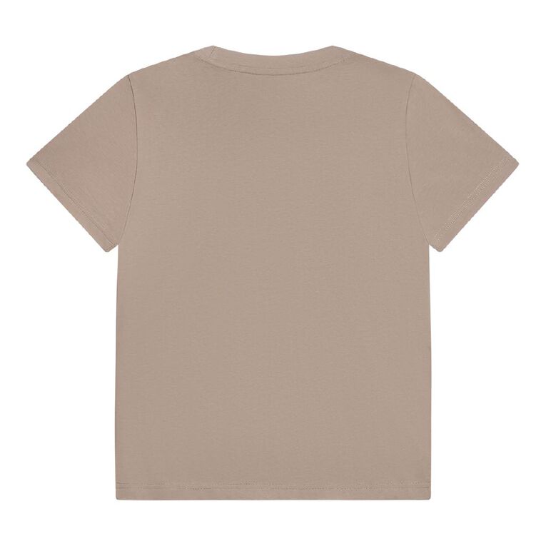 Young Original Short Sleeve Print Tee, Brown Light, hi-res