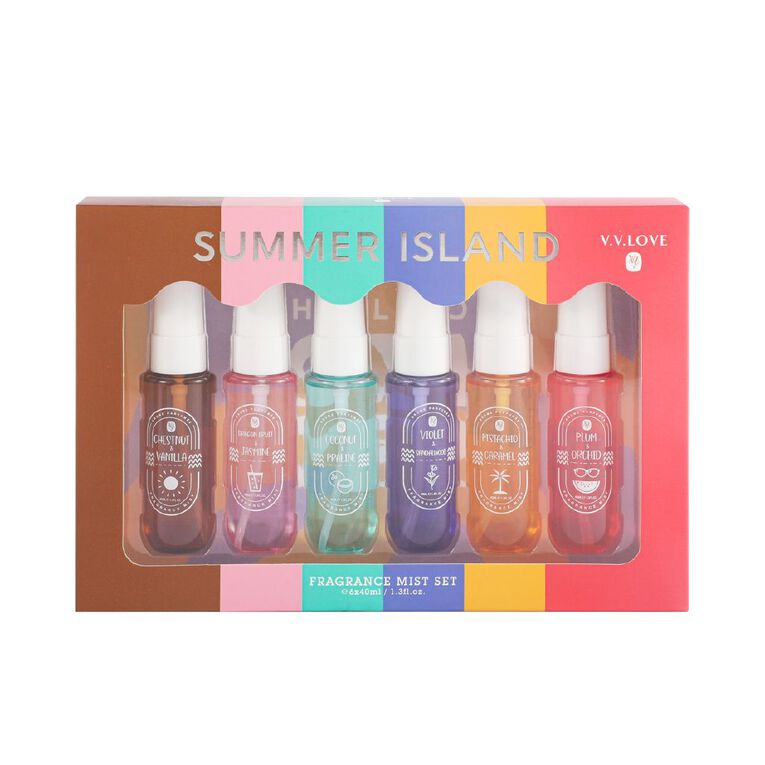 VV Love Summer Island Fragrance Mist Set 6 Pack, , hi-res