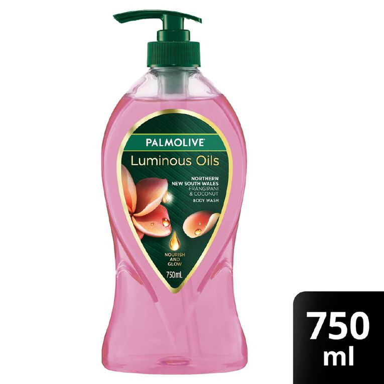 Palmolive Luminous Oils Body Wash Frangipani And Coconut 750ml, , hi-res