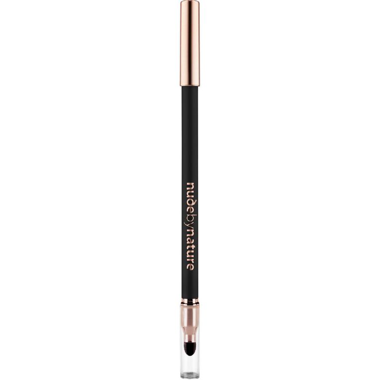 Nude By Nature Contour Eye Pencil 01 Black, , hi-res