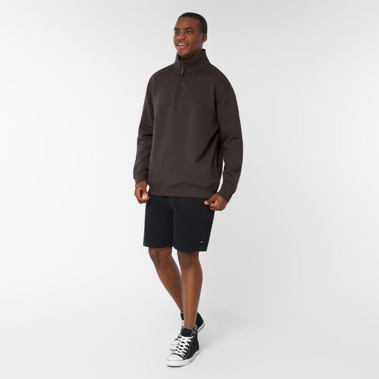 H&H Men's QTR Zip Heavyweight Sweat, Grey Dark, hi-res