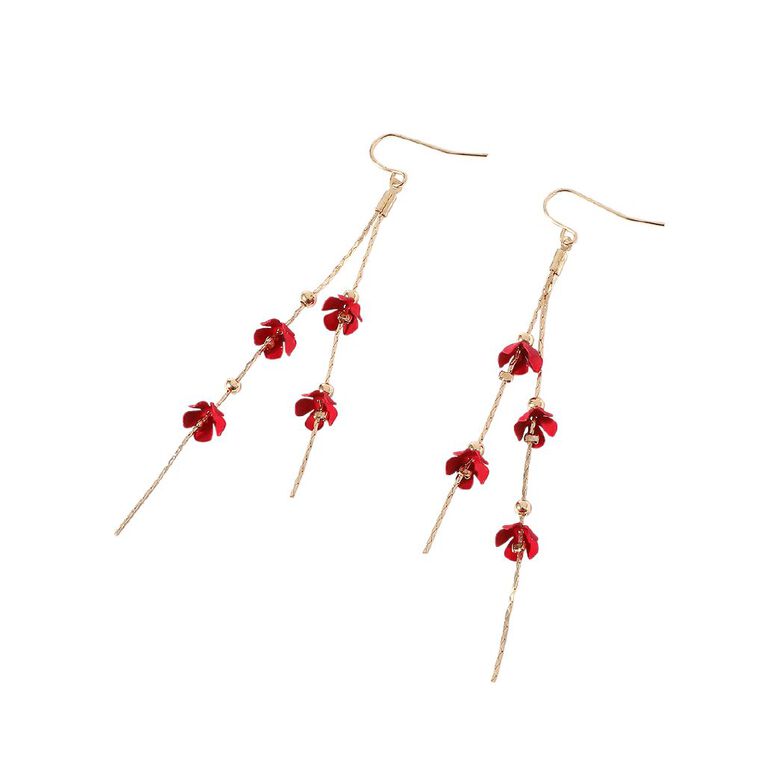 Flower Drop Single Pair Earring, , hi-res