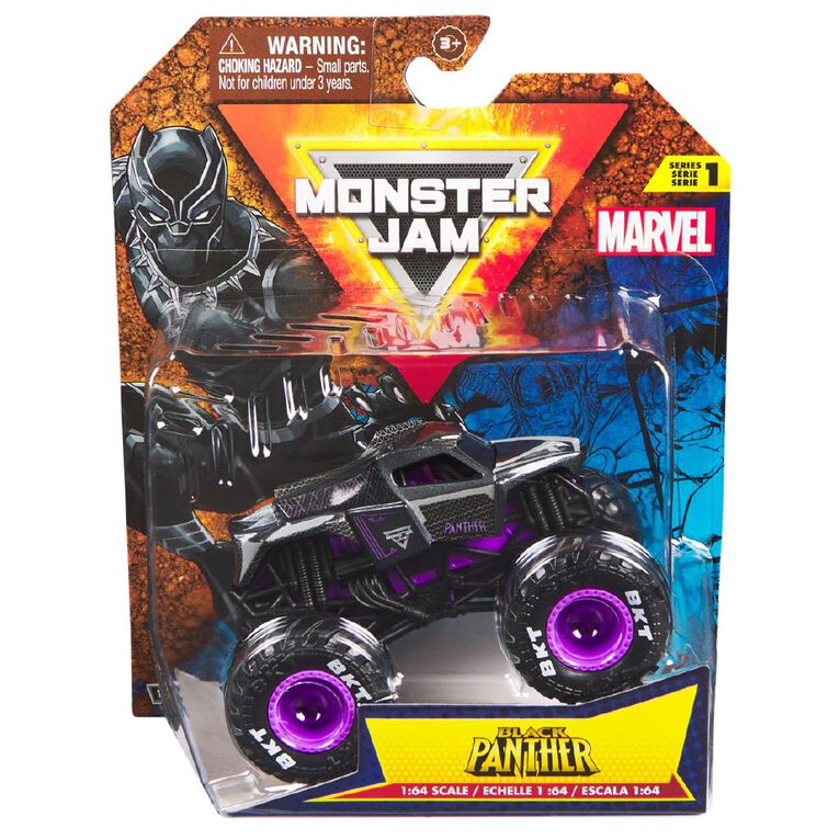 Monster Jam Marvel 1:64 Single Pack Assorted, , hi-res