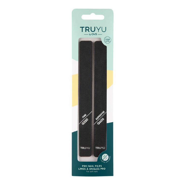 Truyu Pro Nail Files Fine/Superfine 2 Pack, , hi-res