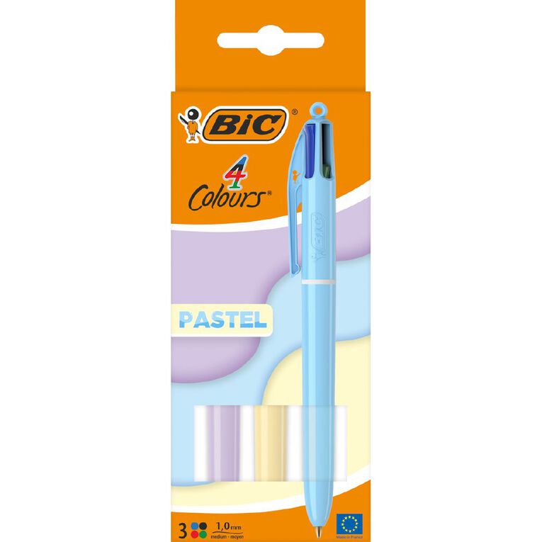 Bic 4 Colour Pen Decor Pastel, , hi-res