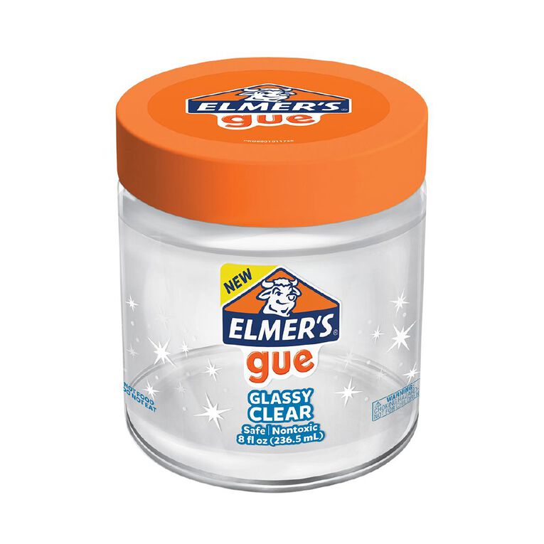 Elmer's Gue Premade Slime Glassy Clear Jar, , hi-res