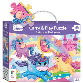 Junior Jigsaw Carry & Play: Rainbow Unicorn