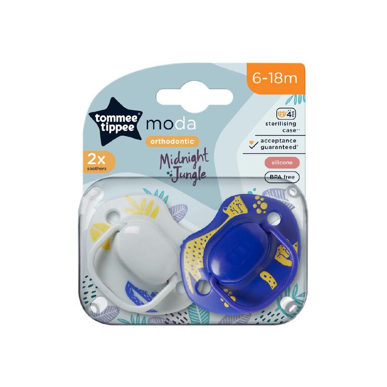 Tommee Tippee 6-18 Months Closer To Nature Silicon Soother 2 Pack, , hi-res