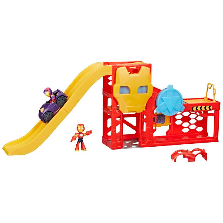 Marvel Iron Man & Friends Iron Garage Playset, , hi-res