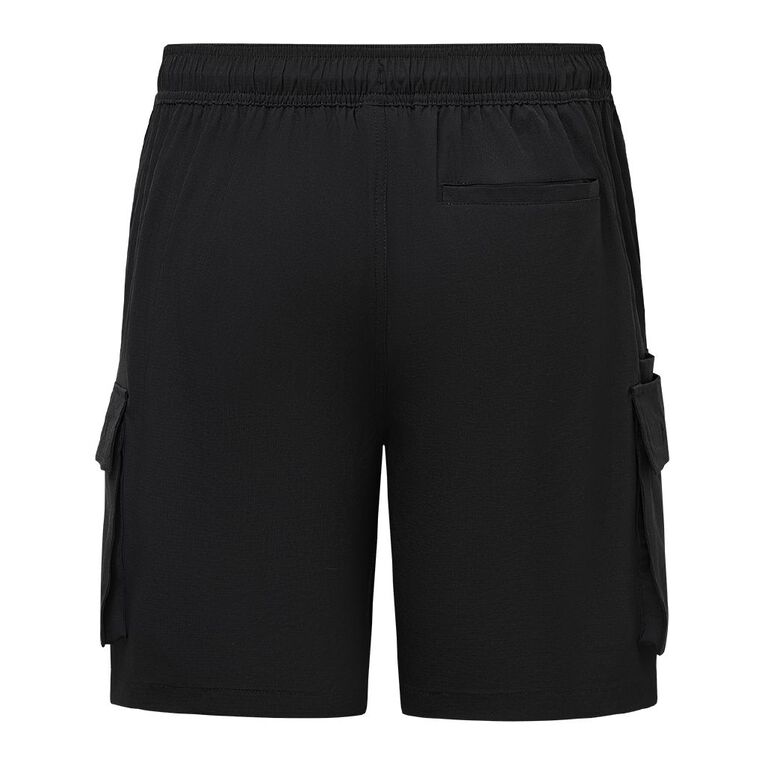 Back Country Men's Stretch Tech Cargo Shorts, Black, hi-res