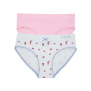 Clio Teen Strawberry Seamfree Bikini Briefs 2 Pack