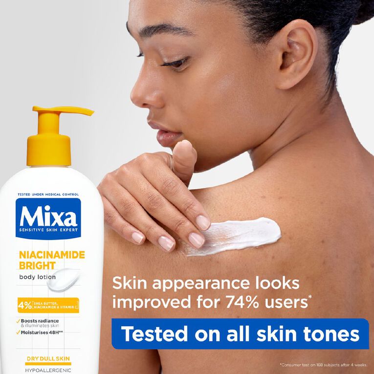 Mixa Niacinamide Bright 4% Niacinamide Lotion 250ml, , hi-res