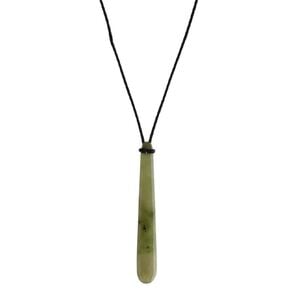 Jade Stone Long Drop Necklace