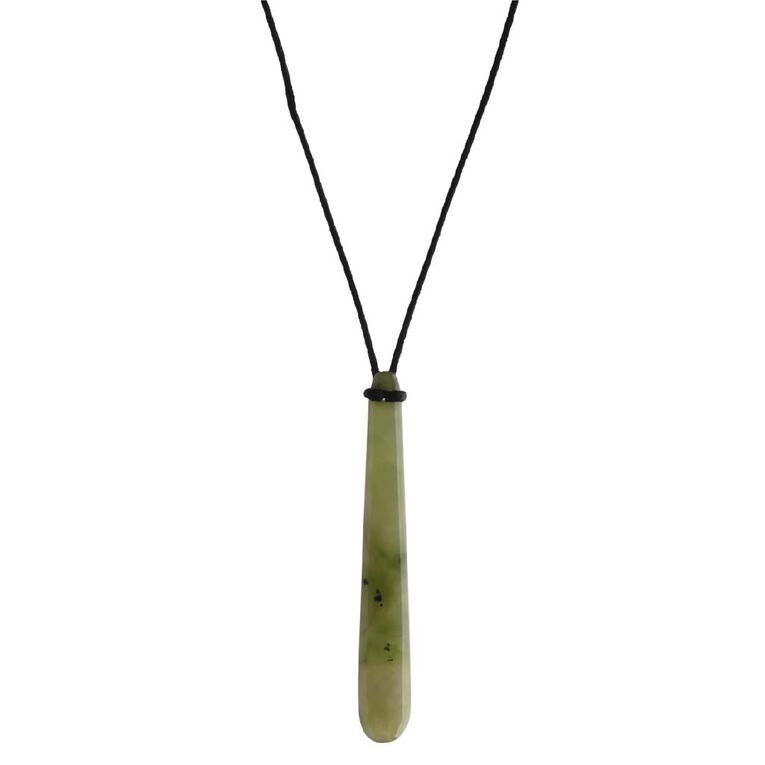 Jade Stone Long Drop Necklace, , hi-res