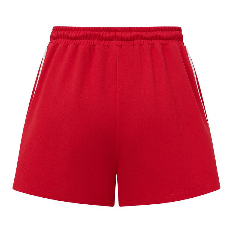 H&H Women's Sporty Short with Stripe, Red, hi-res