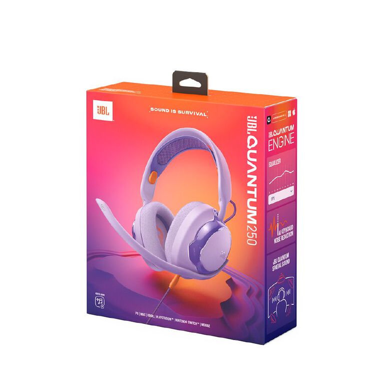 JBL QUANTUM 250 Wired Headset Purple, , hi-res