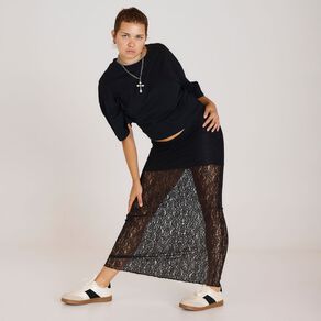 BRDRLESS Sloane Crop Short Sleeve Tee
