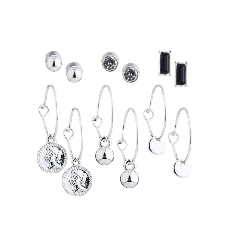 Basics Coin Earring Silver The Warehouse