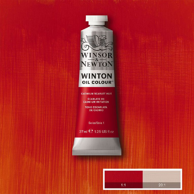 Winsor & Newton Winton Oil Cad Scarlet Hue 37ml, , hi-res