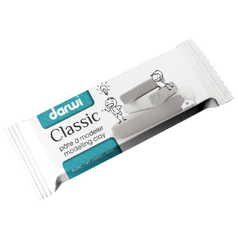 Darwi Modelling Clay 1kg Classic White, , hi-res