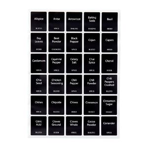 Living & Co Pantry Spice Labels Solid