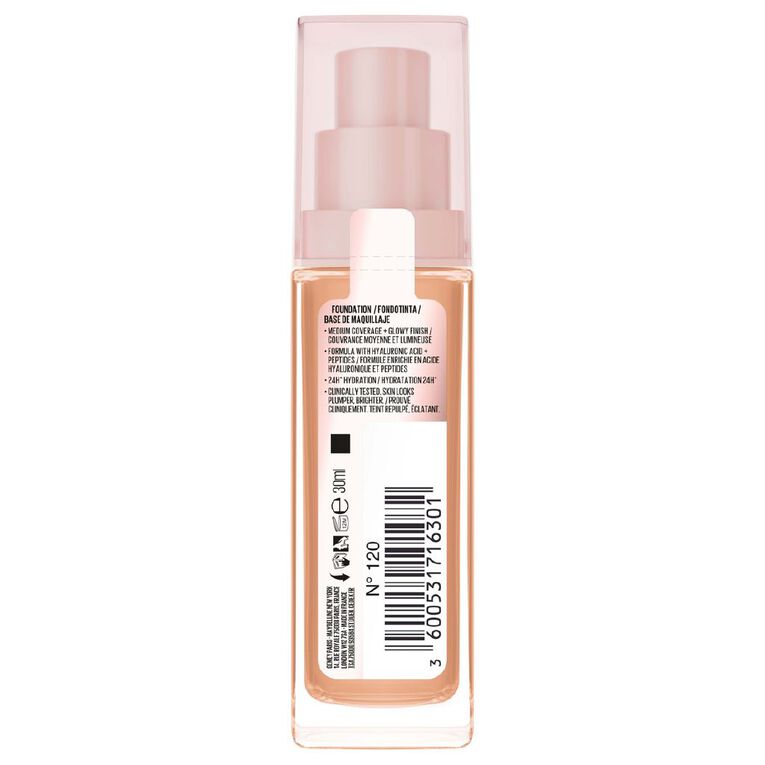 Maybelline Lifter Plump & Glow Foundation 120, , hi-res