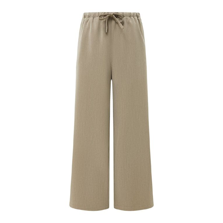H&H Women's Drawstring Work Pants, Brown Light, hi-res
