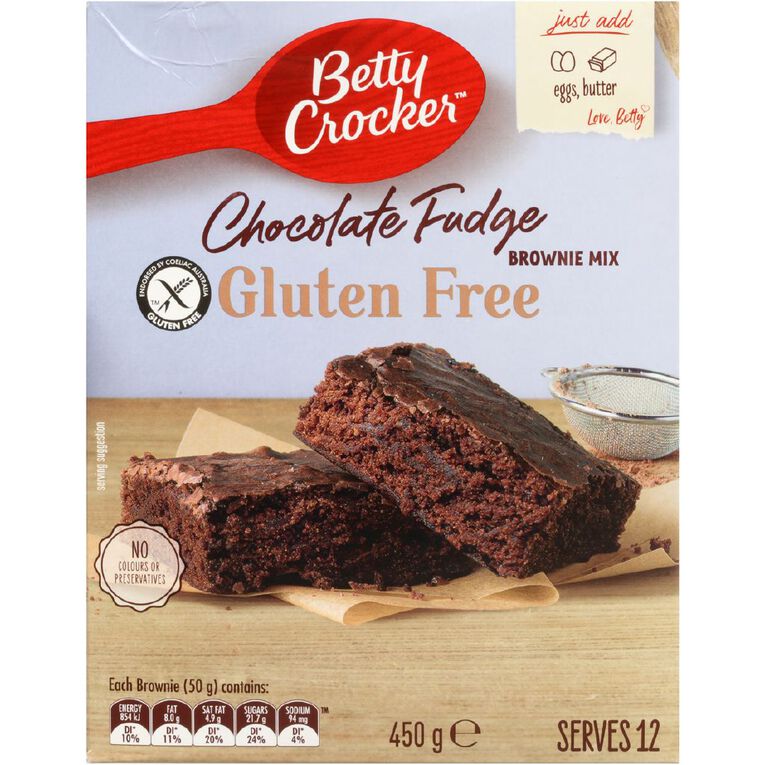 Betty Crocker Gluten Free Chocolate Fudge Brownie Mix 450g The Warehouse