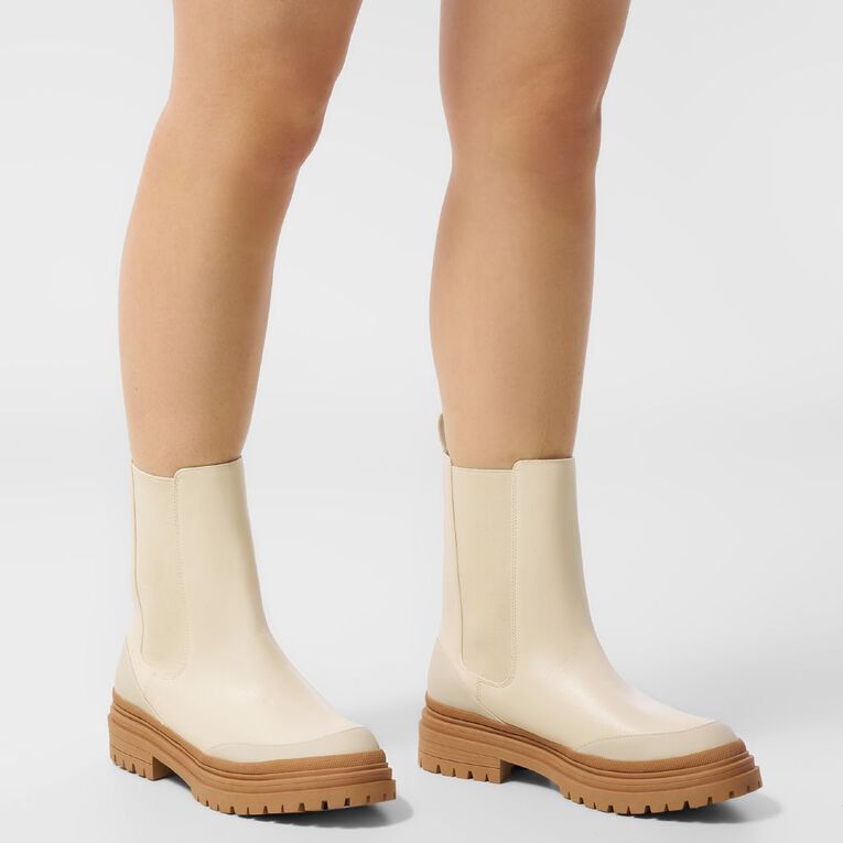 H&H Women's Harvey Ankle Boots, Beige, hi-res