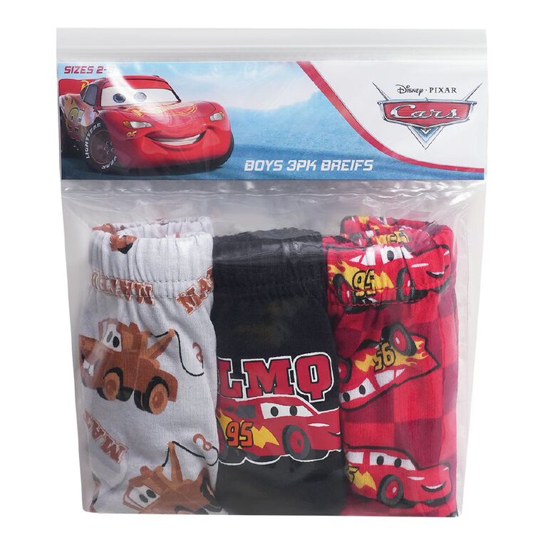 Cars Boys' Briefs 3 Pack, Red Mid, hi-res