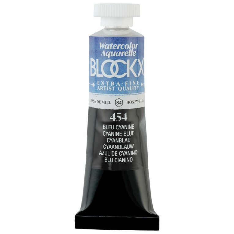 BLOCKX Watercolour Tube 15ml S4 454 Cyan Cyan, , hi-res