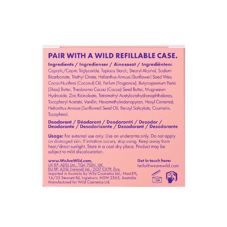 Wild Deo Stick Coconut Vanila Refill 40g, , hi-res